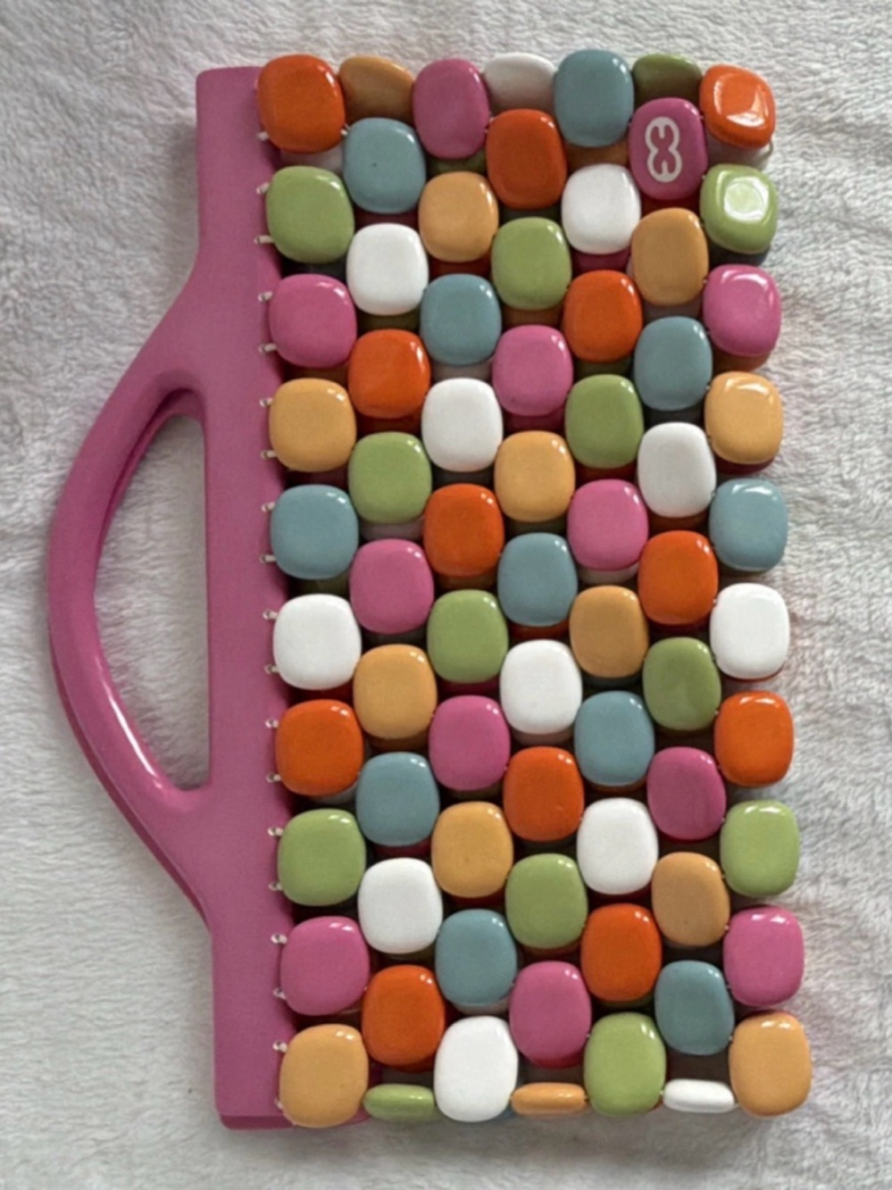Vintage ESCADA Beaded Clutch Purse | Multi-Color Acrylic Mod Style Bag Y2K - Picture 2 of 6
